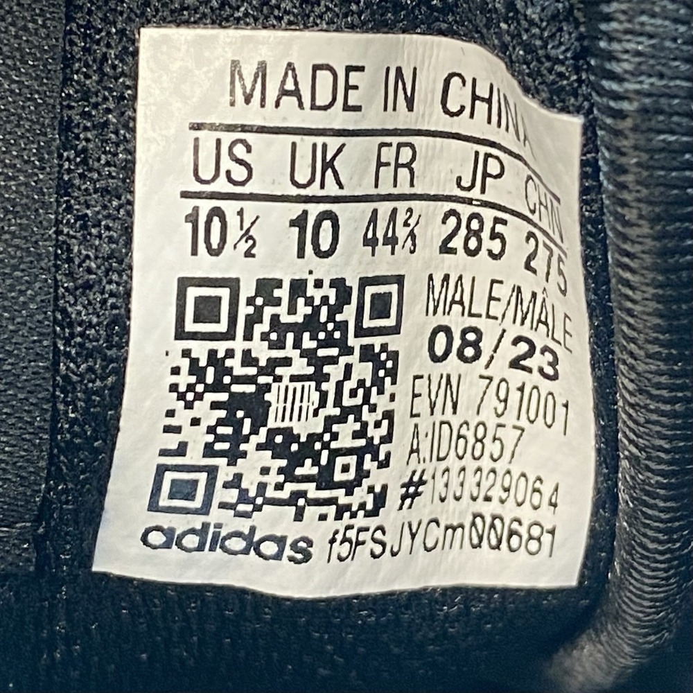 Adidas Sneakers Forum Low Mens 10.5 ID6857 Black White Causal Skate Shoes New - Picture 8 of 10